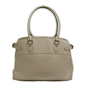 Louis Vuitton Passy Handbag Canvas Epi Leather Ivory White Bag